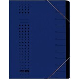 thumbnail of ELBA Ordnungsmappe Chic DIN A4 Dunkelblau Hartpappe mit 12 Fächern 25 x 1,5 x 31,5 cm