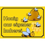 thumbnail of Verkaufsschild Schild Honig A6 Rückseite selbstklebend
