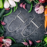 thumbnail of Lot de 2 rasoirs à légumes 11 cm Castor en inox Fackelmann