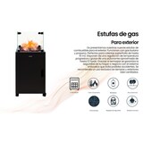 thumbnail of INFINITON Estufa de Gás Exterior PG-QH10, Antivuelco, Apta para Gas Propano y Butano, Sin Tapa Superior, Acabado en Acero negro