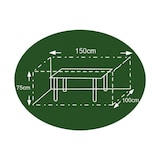 thumbnail of Abdeckhaube anthrazit für Tisch eckig Schutzhülle Möbelabdeckung 150x100x75cm anthrazit