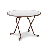 thumbnail of BEST Scherenklapptisch rund 100cm braun 26521010