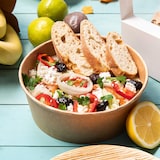thumbnail of BIOZOYG Salatschale 50 Stück 800 ml braun Suppenschalen Einwegschalen Einweggeschirr Deli Container Bowl to go Kartonschale Einweg Suppenbehälter
