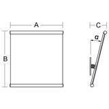 thumbnail of pba 01 Kippspiegel 615x515mmx14 Grad aus Nylon