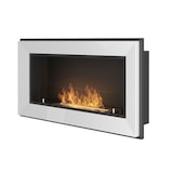 thumbnail of RAME 900 - Biocamino da incasso camino a bioetanolo da parete, vari colori - Bianco - con Vetro