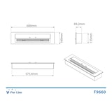 thumbnail of 3500W roestvrijstalen bio-ethanol eindbrander F9660