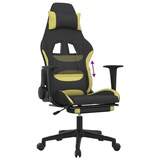 thumbnail of vidaXL Gaming-Stuhl mit Fußstütze Schwarz und Hellgrün Stoff