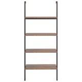 thumbnail of vidaXL Leiterregal mit 4 Böden Dunkelbraun und Schwarz 64x35x152,5 cm