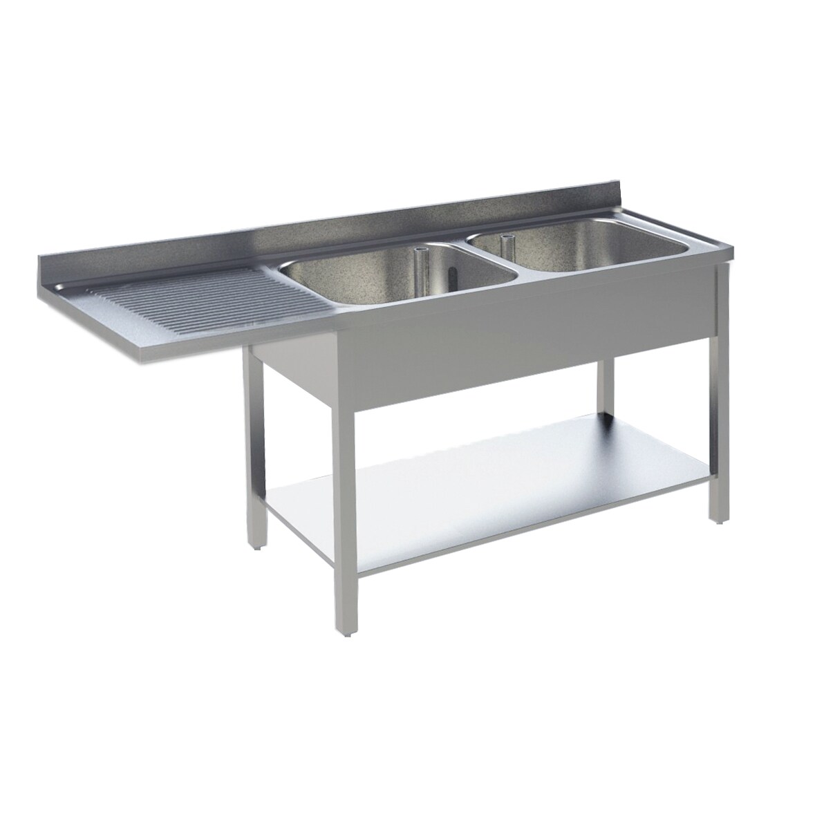 Spülcenter 2 Becken rechts Breite 160cm