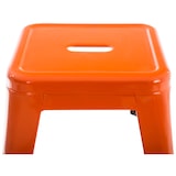 thumbnail of Lot de 4 tabourets bas au style industriel Armin en métal Orange