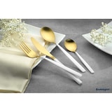 thumbnail of 24-teiliges Besteck KIARA, gold und weiß