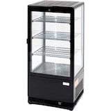 thumbnail of Stalgast schwarze Kühlvitrine PAN4L, 78 Liter mit Umluftkühlung