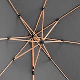 thumbnail of Ampelschirm 3×3 m neigbar und drehbar, Holzoptik anthrazit