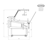thumbnail of CombiSteel Koeltoonbank | THOMAS | 0°C/+5°C | Geforceerd | Gekoelde Reserve | 1580x940x1200(h)mm