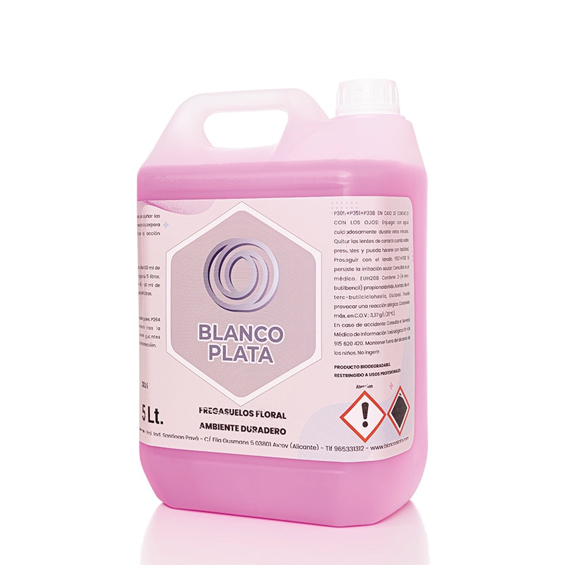 Fregasuelos Blancoplata Floral ambiente duradero Secado Rapido 5 litros