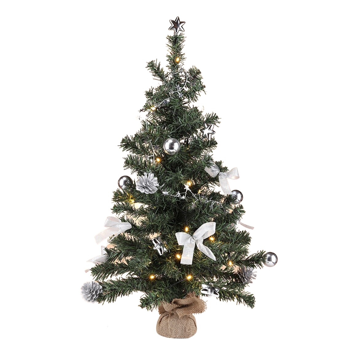 20 LED Weihnachtsbaum Christbaum Tannenbaum Baum geschmückt 75 cm