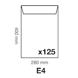 thumbnail of Clairefontaine 125x Versandtaschen haftklebend Kraft 280x400mm/E4 120g - Braun 7758C