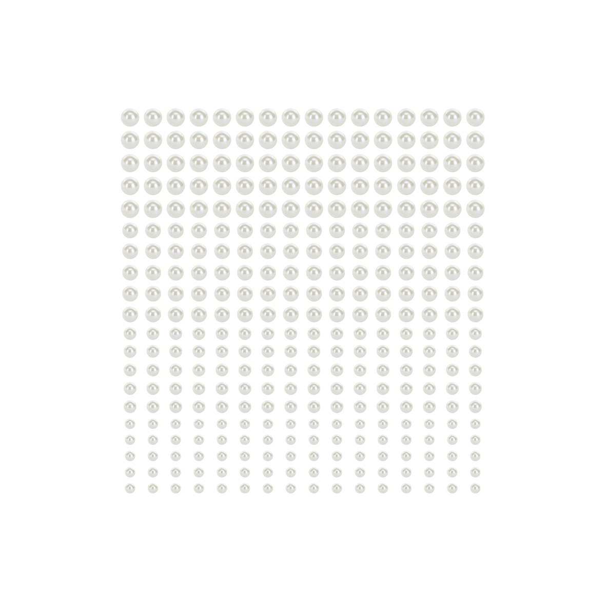 Perlen 3mm - 6mm selbstklebend Halbperlen zum Aufkleben Klebeperlen Deko Make Up Dekoperlen Basteln Weiß Perlmutt