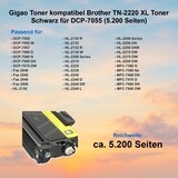 thumbnail of Gigao Toner kompatibel Brother TN-2220 XL Toner Schwarz für DCP-7055 (5.200 Seiten)
