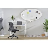 thumbnail of Rocada silla respaldo malla y asiento rojo