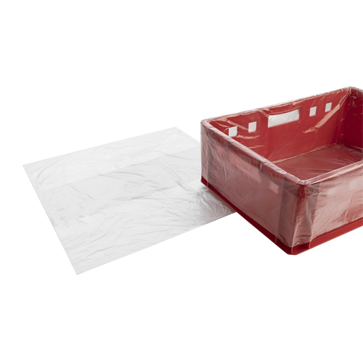 500x Einlegesäcke Seitenfaltensäcke 220 x 150 x 700mm gelocht transparent