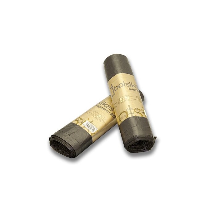 Sacos de lixo industriais pretos 84x105 "suprema 90" AD com tecnologia de três camadas e anti-gotejamento para baldes de 100 litros