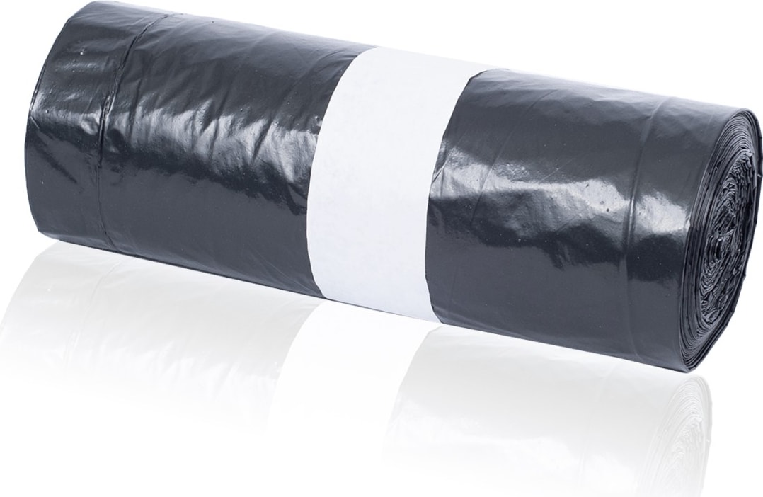 1000 Müllbeutel LDPE Folie 120 Liter mit Zugband Abfallsäcke Müllsäcke schwarz