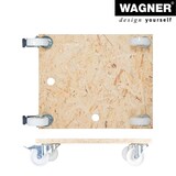 thumbnail of WAGNER Transporthilfe OSB BIG 25 mm - 59 x 49 x 12 cm, Rollen Ø 100 mm, Feststeller, Tragkraft 400 kg - 20161701