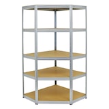 thumbnail of PROREGAL Étagère d'angle charge lourde SLIM ELEPHANT, HxLxP 180x90x45cm, 250kg par niveau, Galvanisé, Étagère d'angle pour Garage, Atelier