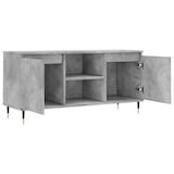 thumbnail of Helloshop26 - Multimedia-TV-Ständer TV-Regal TV-Sideboard Esszimmer Wohnzimmer Schlafzimmer 104 x 35 x 50 cm Holzwerkstoff grau 02_0025659