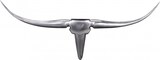 thumbnail of Wanddekoration Geweih, Aluminium, Elegantes Handwerk, Modernes Design. Silber, 74x5x35 cm | Kadima Design