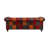 thumbnail of Chesterfield Bank - 3 Zits - Patchwork Multicolor - Leer - Sofa - Bankstel - Chesterfield