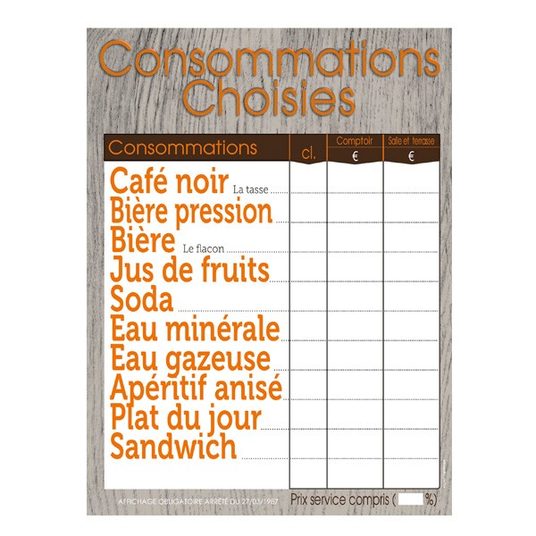 Consommations choisies ISLANDE 30x40 cm