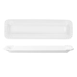 thumbnail of 24x Pur Pappteller aus Porzellan 20,2x6cm weiß Servier-Teller Wurst Pralinen