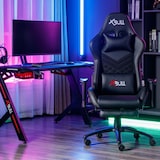 thumbnail of ZIK Sedia da Ufficio Poltrona Gaming Ergonomica con Poggiapiedi e Poggiabraccia, Supporto Lombare, Regolabile in Ecopelle - Nero