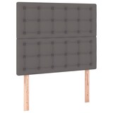 thumbnail of vidaXL Boxspringbett mit Matratze & LED Grau 90x200 cm Kunstleder