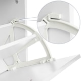 thumbnail of UAC Schuhschrank 120 x 60 x 24 cm, mit 3 Klappen, Schuhkipper, Schuhregal mit 3 Ebenen, Trennwände verstellbar, Schuhkommode, weiß