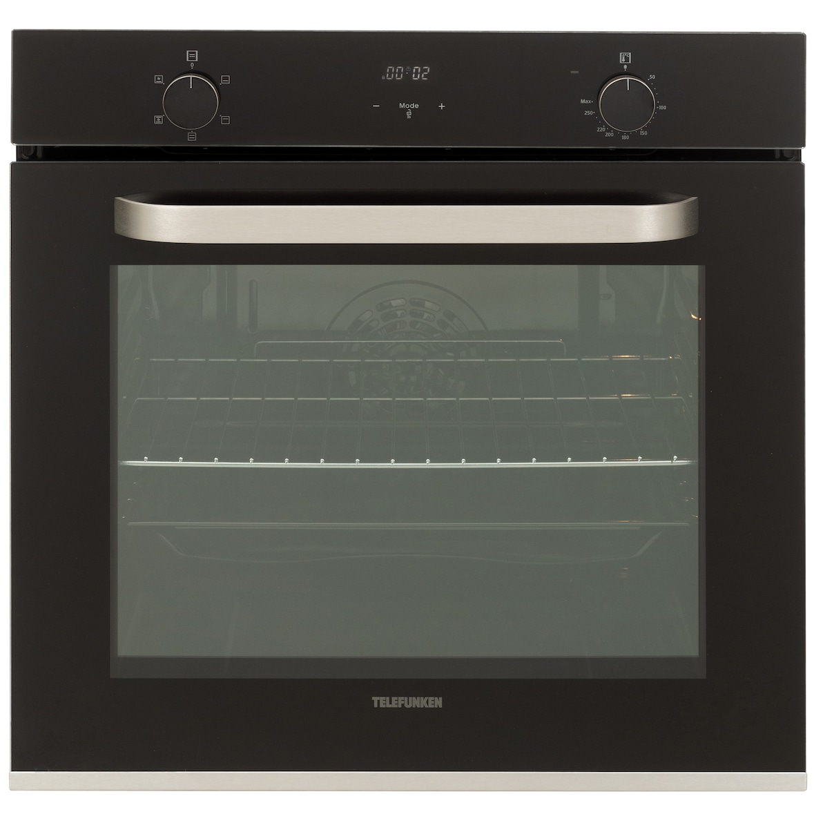 Telefunken Backofen Einbaugerät | Einbaubackofen ohne Kochfeld | Ofen autark mit 73 Liter Volumen | 60 cm | B-OV-75-A-I