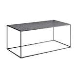 thumbnail of SalesFever Couchtisch 110 x 55 cm | rechteckig | 6 mm Glasplatte mit Strukturoptik | Metallgestell | B 110 x T 55 x H 45 cm | Schwarz