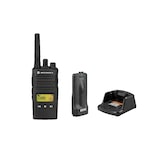 thumbnail of Motorola Walkie Talkie XT460 Rádio bidirecional PMR446 sem licença 16 canais 219 códigos privados, alias de canal programável.