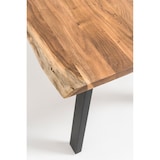 thumbnail of SalesFever massieve eettafel 3,5 cm Acacia natuurlijke boomrand 240 x 110 V-frame zwart