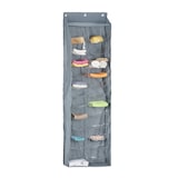 thumbnail of Relaxdays Türorganizer, 26 Fächer, Tür & Wand, Türregal zum Einhängen, Bad Organizer, Hängeorganizer, grau/transparent