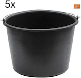 thumbnail of 5x Eimer 12 Liter mit literskala Baueimer Putzeimer, Farbeimer, Malereimer
