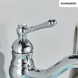 thumbnail of NALA | vintage hotel gastro chroom glanzende lage badmengkraan | retro premium RVS kraan wastafel klein | mengkraan 2 aansluitingen