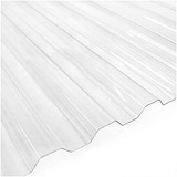thumbnail of 10 Lastre di Policarbonato Corrugato "SuperDur" GRECA 76/18 mm CLEAR 1060X2000mm con protezione UV