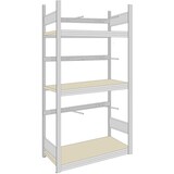 thumbnail of PROREGAL Schilderregal FALKE Stecksystem | Grundregal | HxBxT 200x100x60cm | 3 Ebenen | Fachlast 250kg | Verzinkt