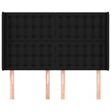 thumbnail of vidaXL Kopfteil mit Ohren Schwarz 147x16x118/128 cm Stoff