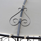 thumbnail of Pergola Almeria, Rundpavillon Garten Pavillon, stabiles Stahl-Gestell Ø 3m ~ creme