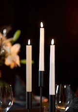 thumbnail of 24x DUNI LED Antique Candle, 2xAAA batterien 245 x Ø 22 mm Weiß