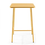 thumbnail of Ensemble table de bar et 4 chaises hautes en métal jaune - Oviala